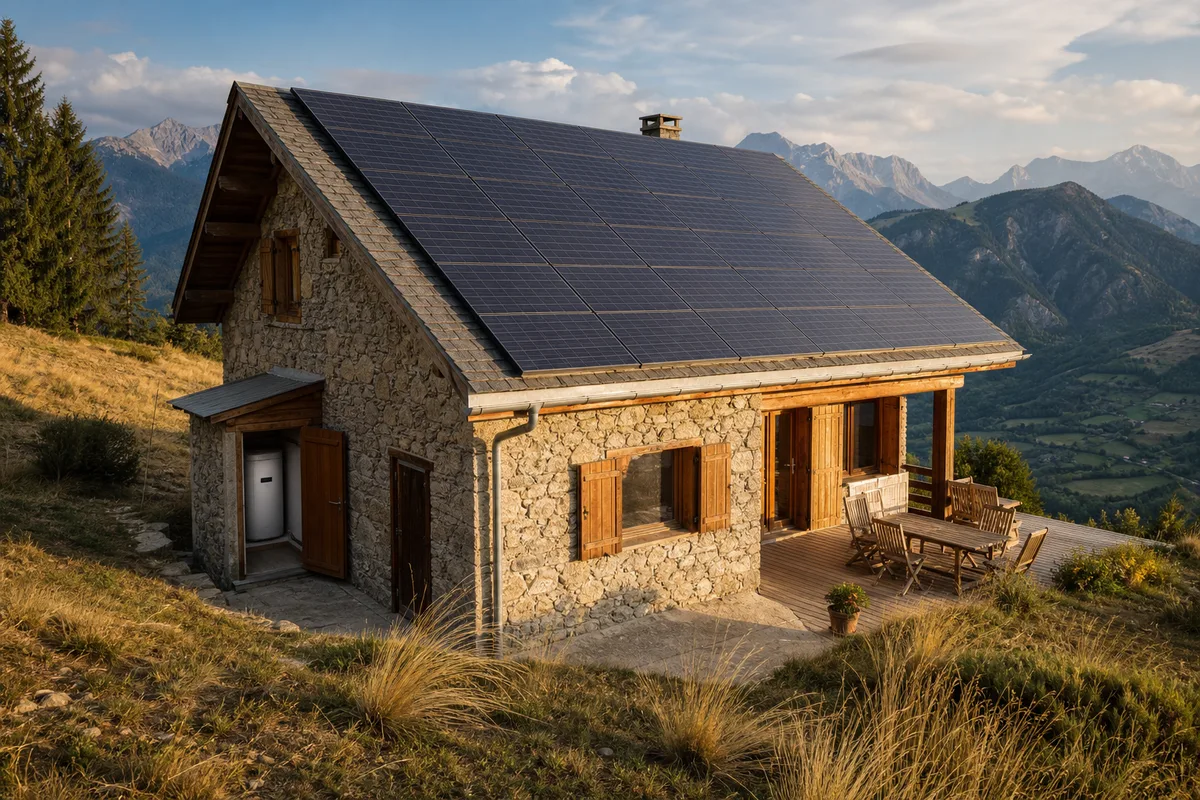 Résidence secondaire à Saint-Bonnet-en-Champsaur : le solaire quand on n'est pas là